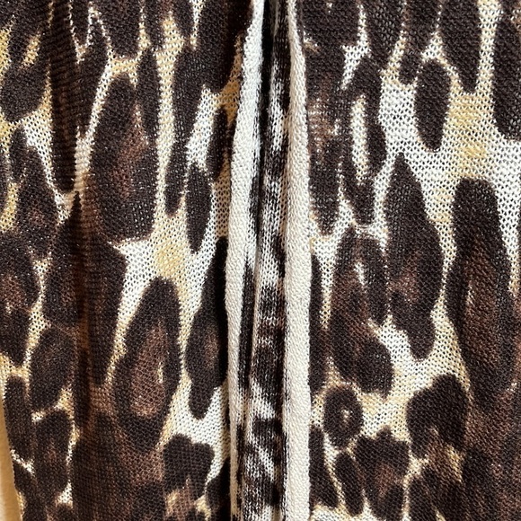 Nwt Jones New York Animal Print Open Front Cardigan Sweater - Picture 7 of 16
